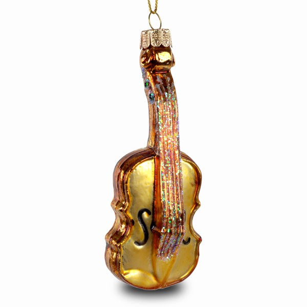 SIKORA BS226 Violine Christbaumschmuck Glas Figur Weihnachtsbaum Anhänger