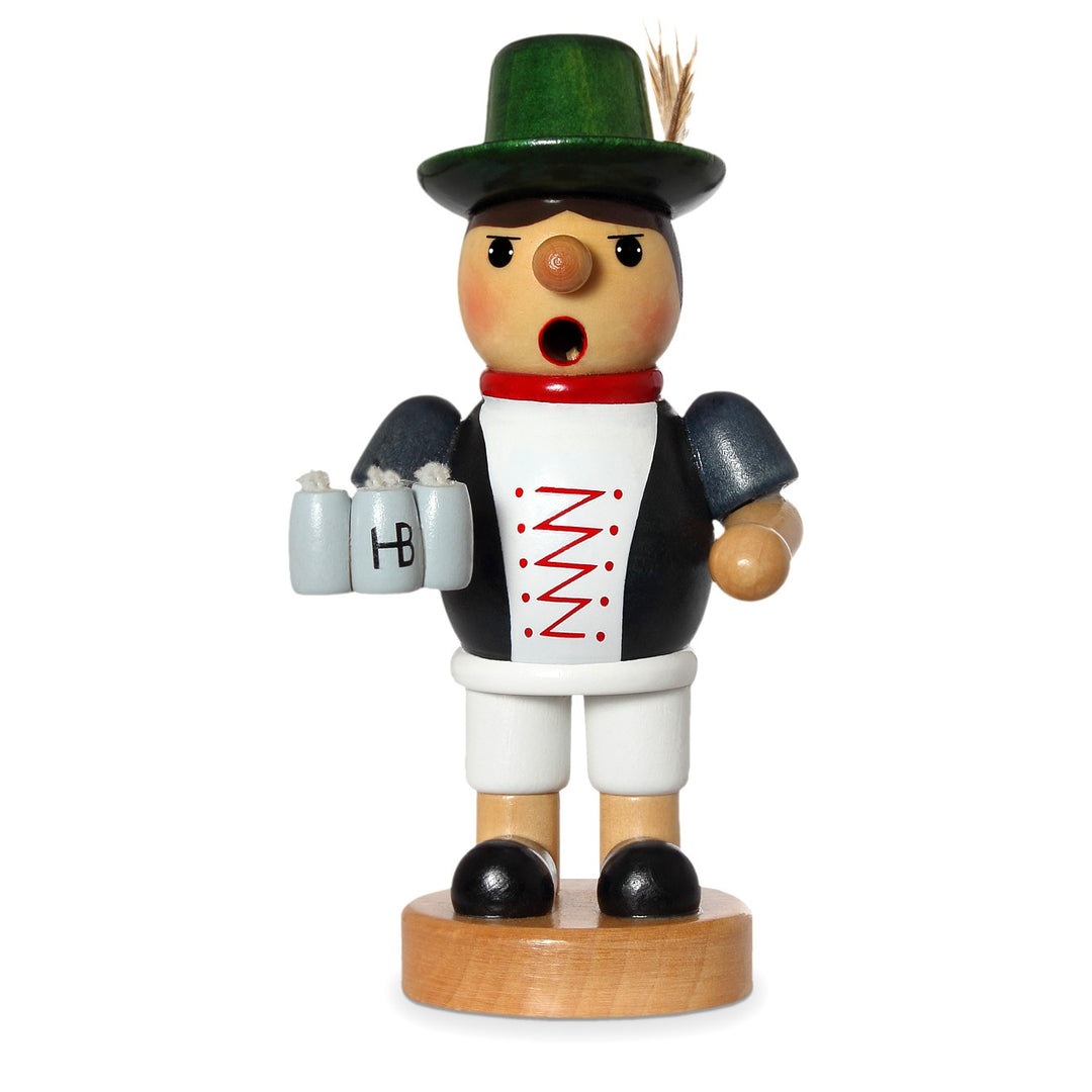 SIKORA Holz Räuchermännchen / Bierbedienung - H: 17cm