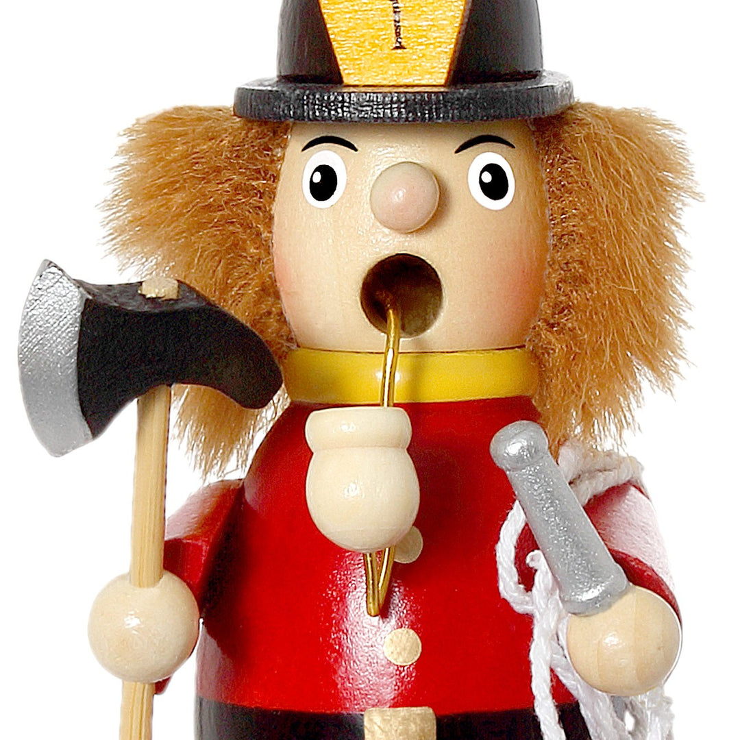 SIKORA Holz Räuchermännchen / Feuerwehrmann - H: 13cm