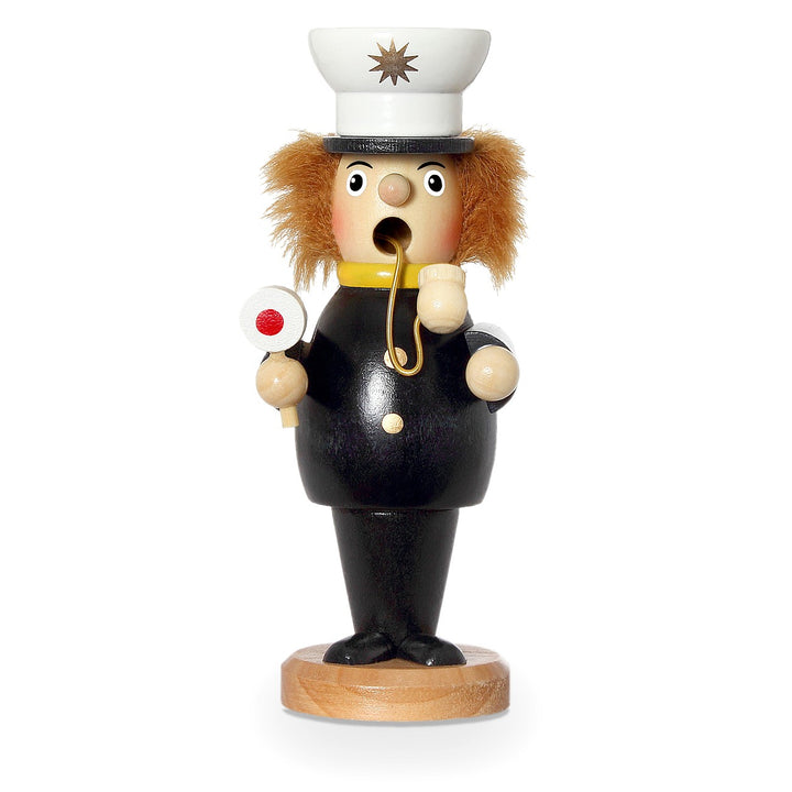 SIKORA Holz Räuchermännchen / Polizist - H: 13cm