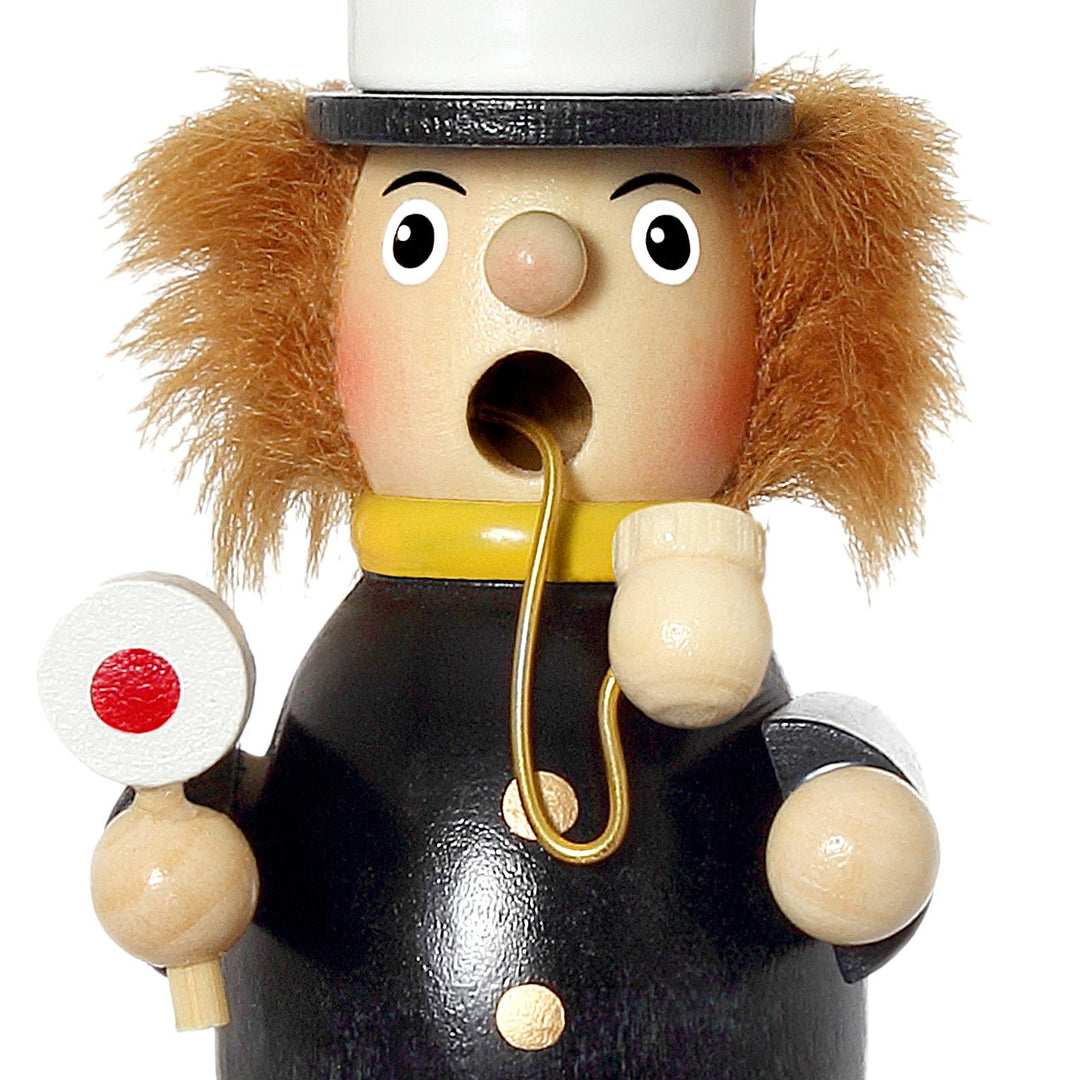 SIKORA Holz Räuchermännchen / Polizist - H: 13cm
