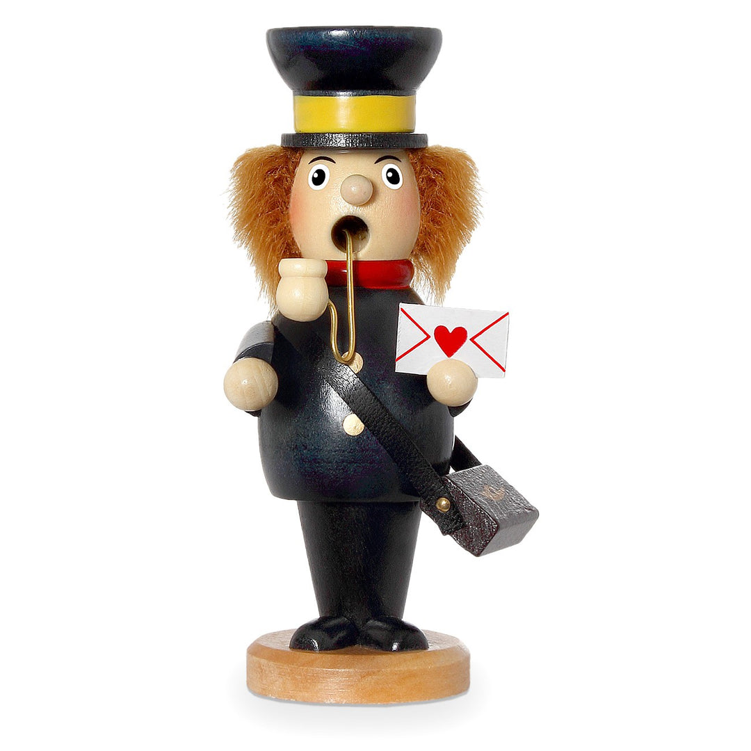 SIKORA Holz Räuchermännchen / Postbote - H: 13cm