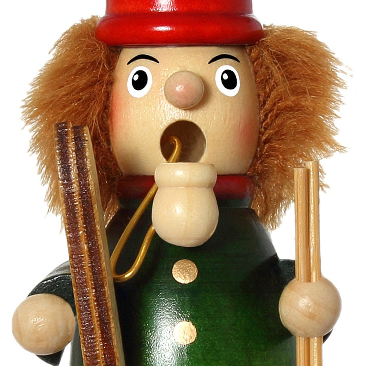 SIKORA Holz Räuchermännchen / Skifahrer - H: 13cm