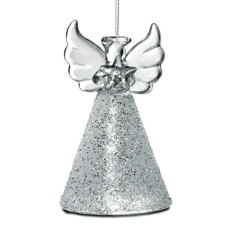 SIKORA BS345 Engel Christbaumschmuck Glas Figur Weihnachtsbaum Anhänger 3er Set
