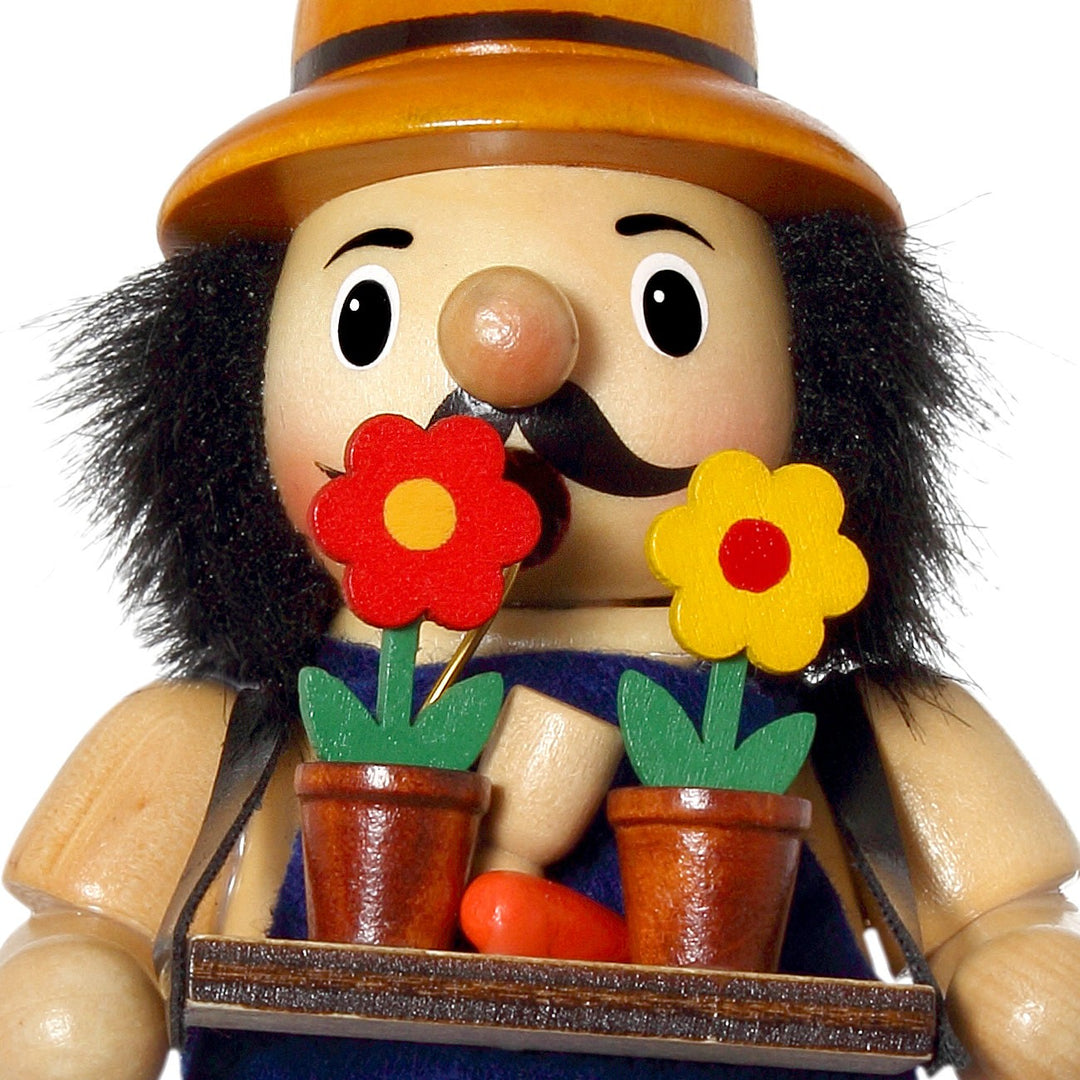 SIKORA Holz Räuchermännchen / Gärtner - H: 17cm