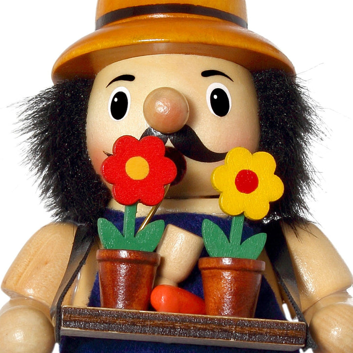 SIKORA Holz Räuchermännchen / Gärtner - H: 17cm