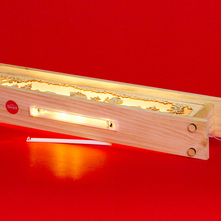 Schwibbogenbank beleuchtet No.20 - 57cm