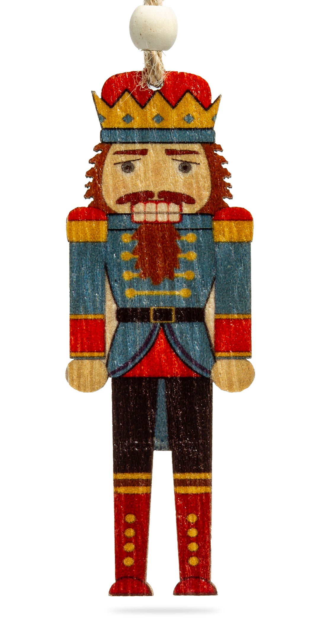 SIKORA BS697 Nussknacker Christbaumschmuck Holz Figur Weihnachtsbaum Anhänger 6er Set