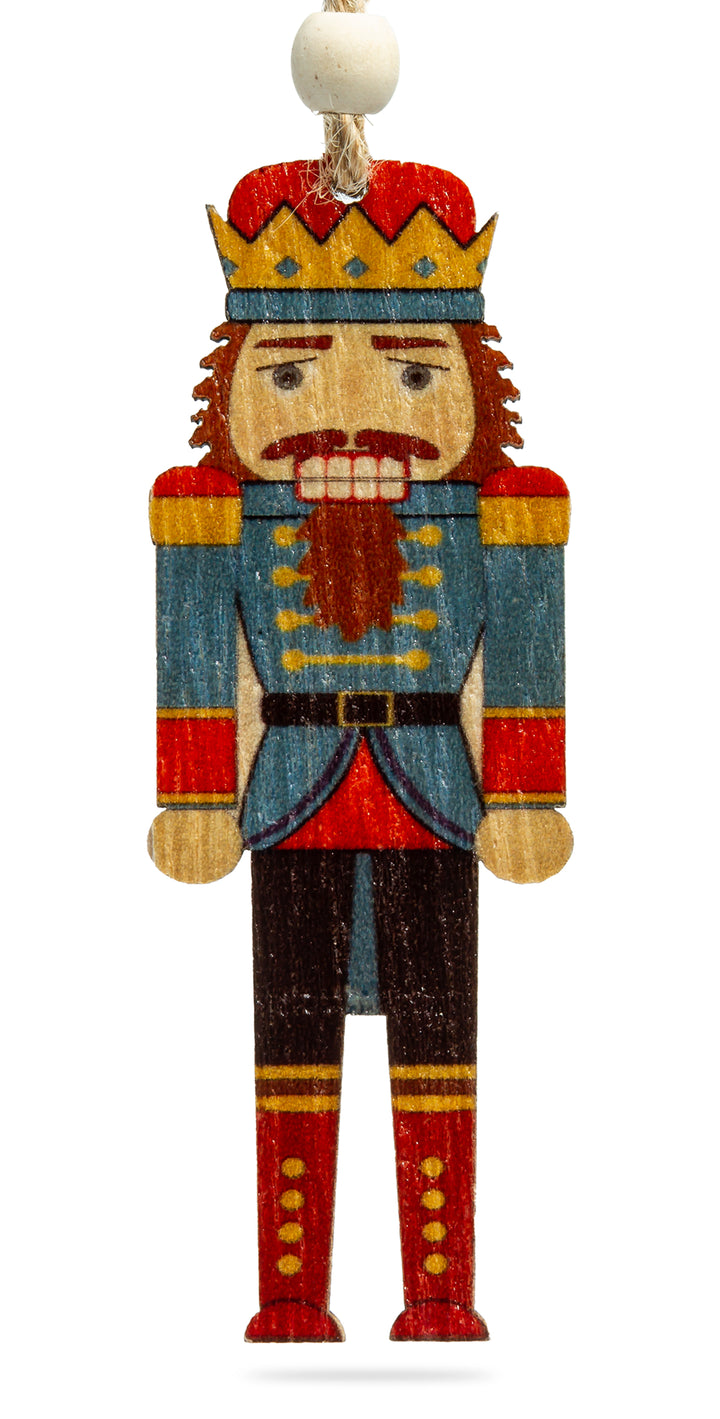 SIKORA BS697 Nussknacker Christbaumschmuck Holz Figur Weihnachtsbaum Anhänger 6er Set
