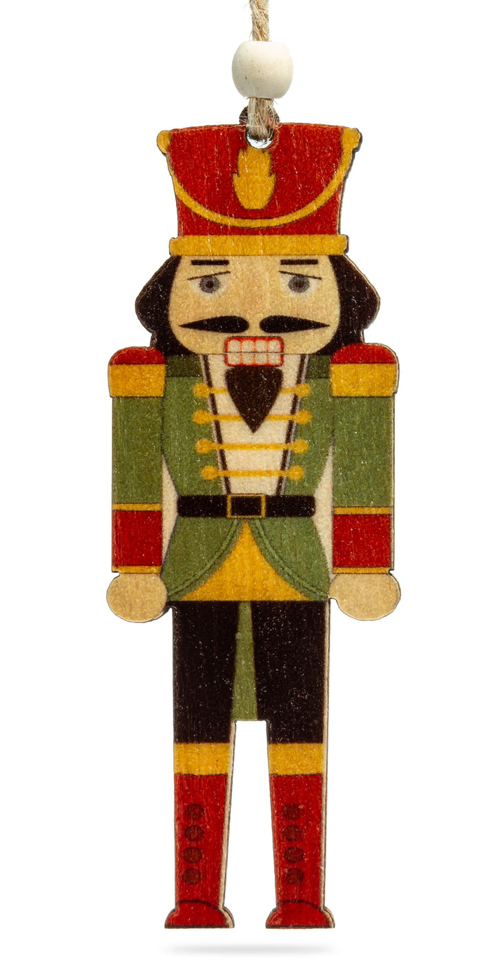 SIKORA BS697 Nussknacker Christbaumschmuck Holz Figur Weihnachtsbaum Anhänger 6er Set