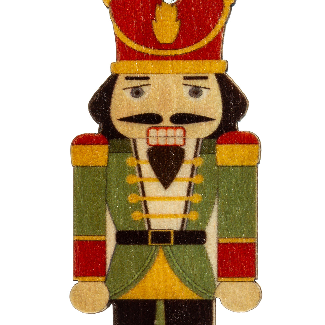 SIKORA BS697 Nussknacker Christbaumschmuck Holz Figur Weihnachtsbaum Anhänger 6er Set