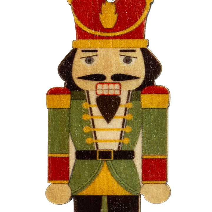 SIKORA BS697 Nussknacker Christbaumschmuck Holz Figur Weihnachtsbaum Anhänger 6er Set
