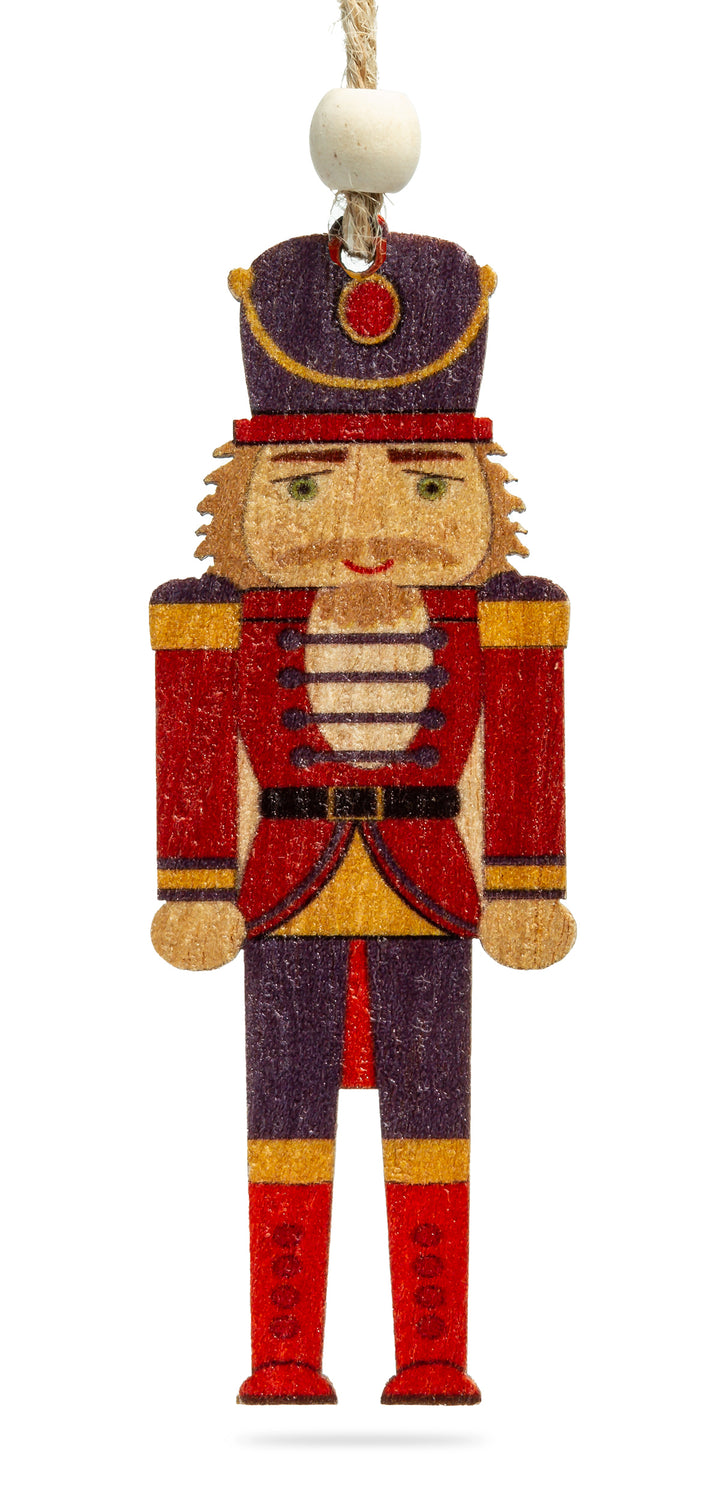 SIKORA BS697 Nussknacker Christbaumschmuck Holz Figur Weihnachtsbaum Anhänger 6er Set