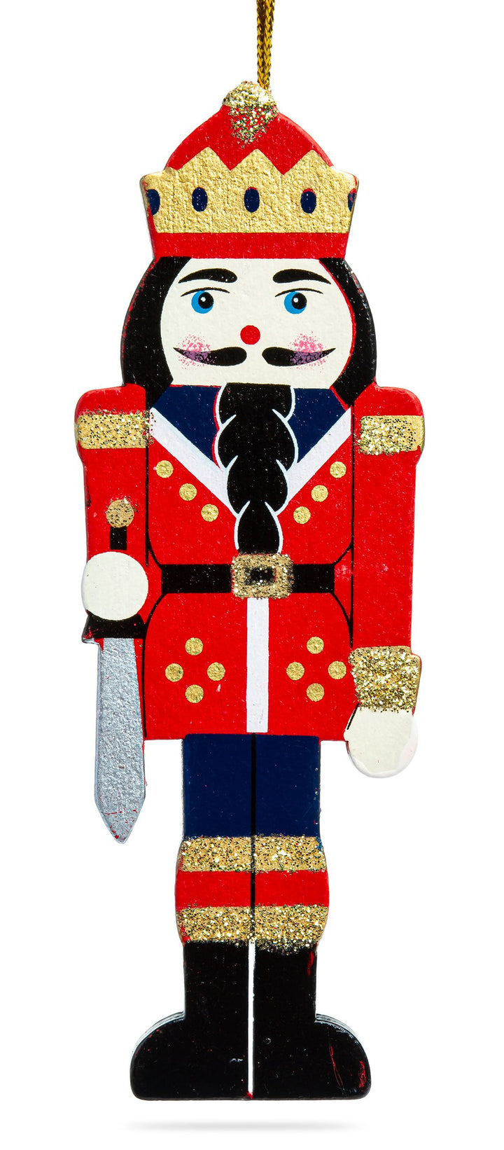 SIKORA BS699 Nussknacker Christbaumschmuck Holz Figur Weihnachtsbaum Anhänger 4er Set