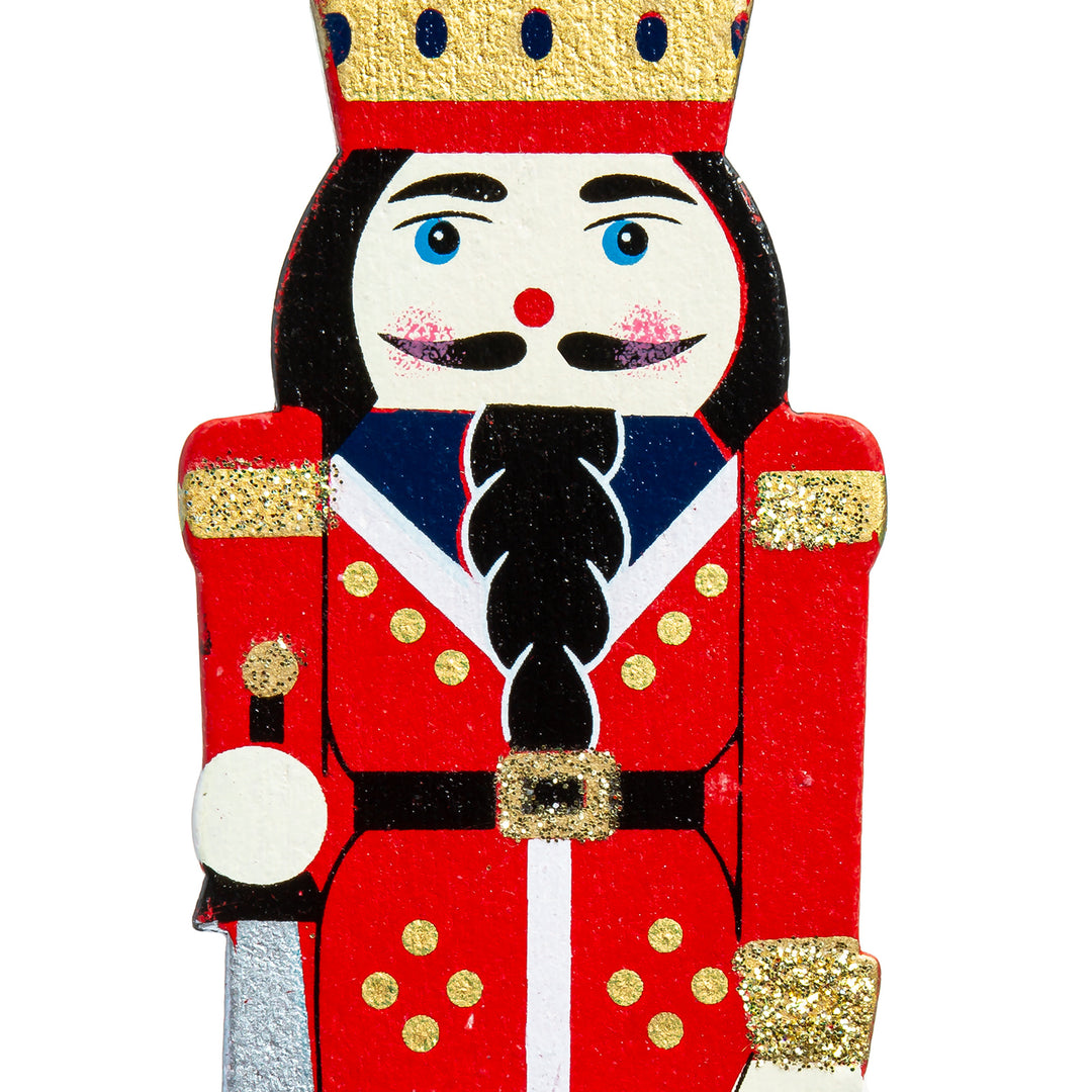 SIKORA BS699 Nussknacker Christbaumschmuck Holz Figur Weihnachtsbaum Anhänger 4er Set