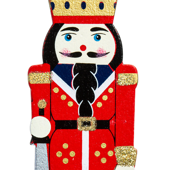 SIKORA BS699 Nussknacker Christbaumschmuck Holz Figur Weihnachtsbaum Anhänger 4er Set