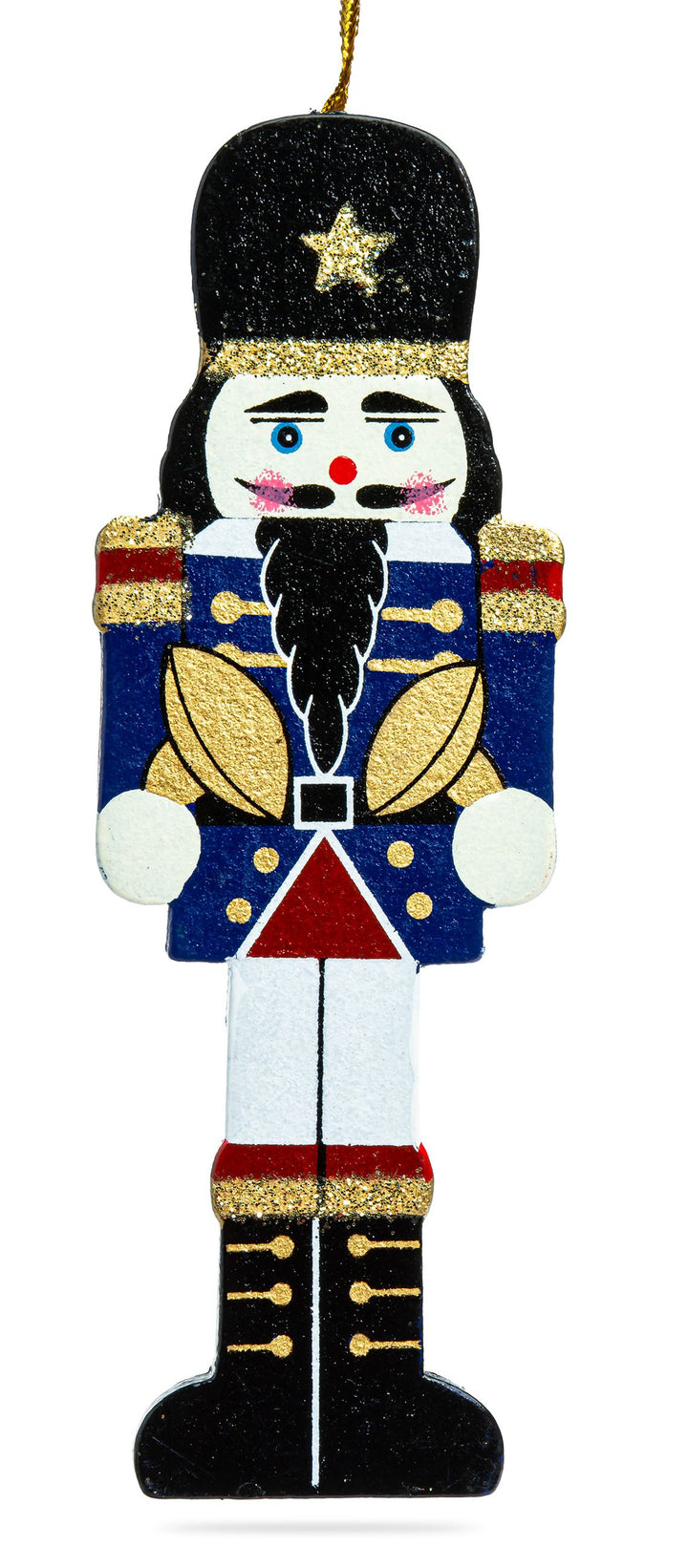 SIKORA BS699 Nussknacker Christbaumschmuck Holz Figur Weihnachtsbaum Anhänger 4er Set