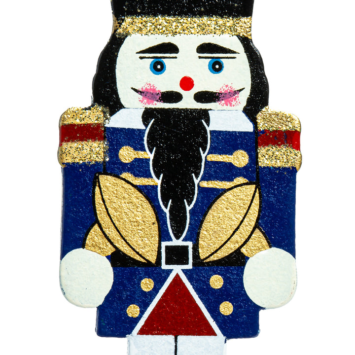SIKORA BS699 Nussknacker Christbaumschmuck Holz Figur Weihnachtsbaum Anhänger 4er Set