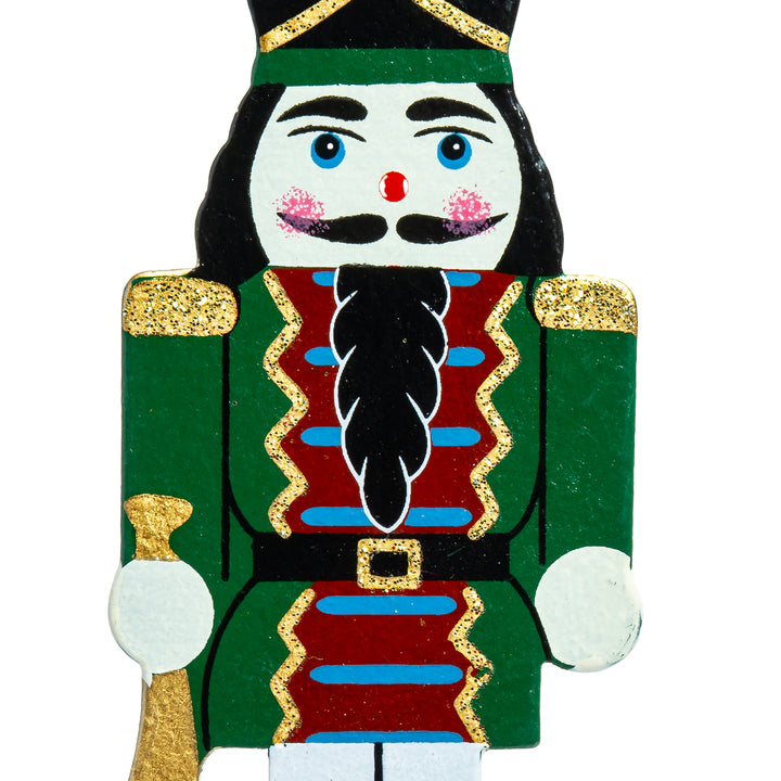 SIKORA BS699 Nussknacker Christbaumschmuck Holz Figur Weihnachtsbaum Anhänger 4er Set