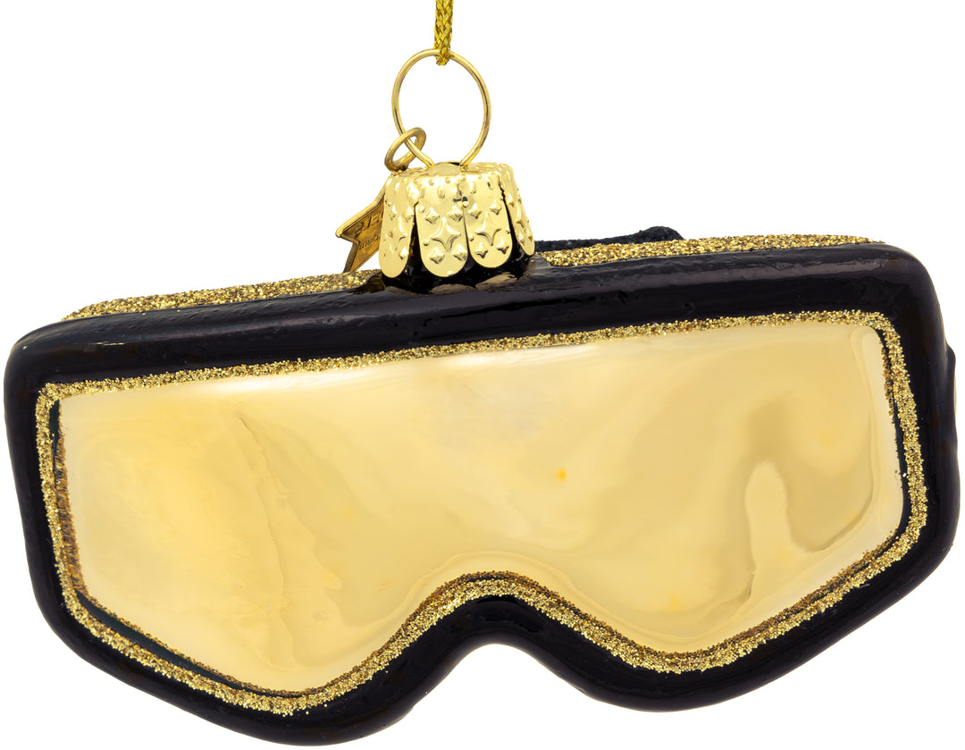 Skibrille schwarz gold No.645