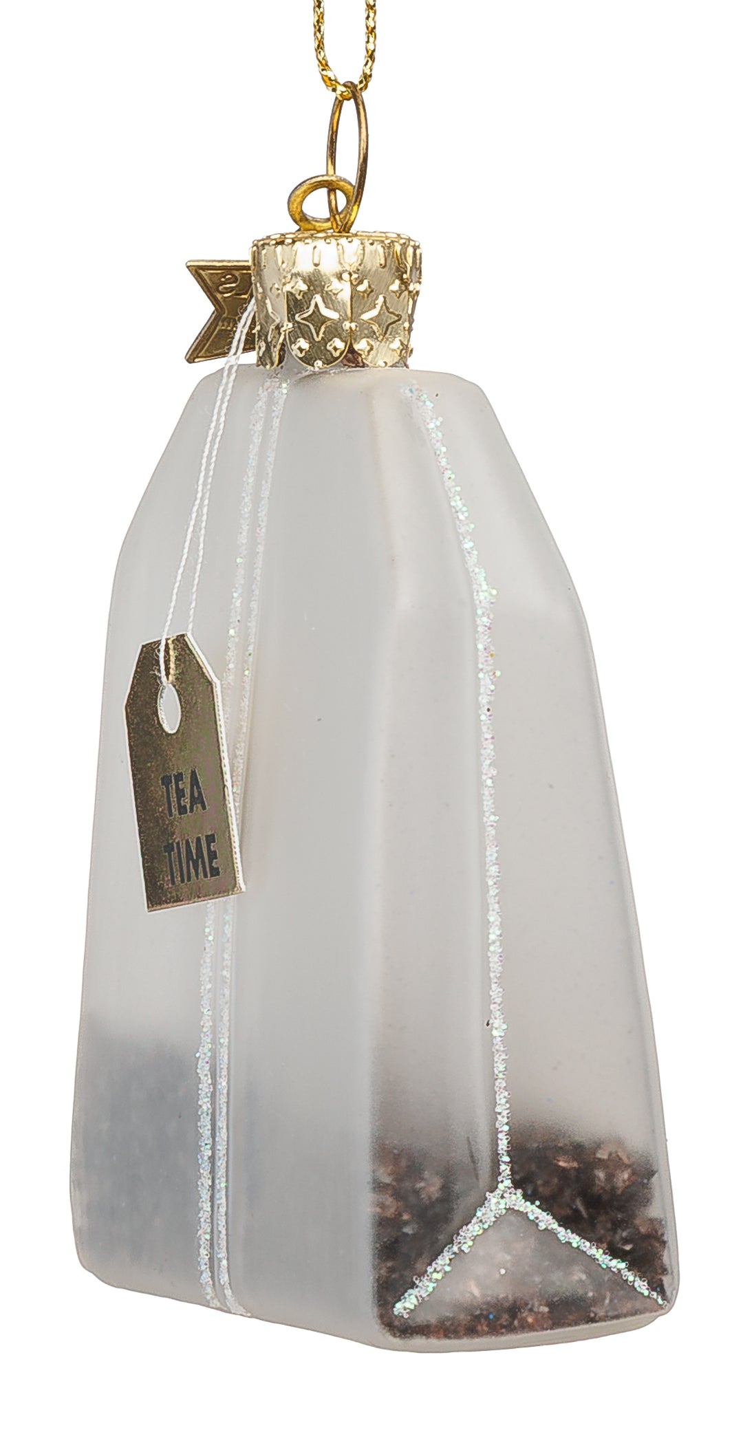 SIKORA Teebeutel besondere Weihnachtskugel aus Glas handbemalter Christbaumschmuck Deko Geschenk Figur Weihnachten Anhänger Ornament - Trend Line - BS094
