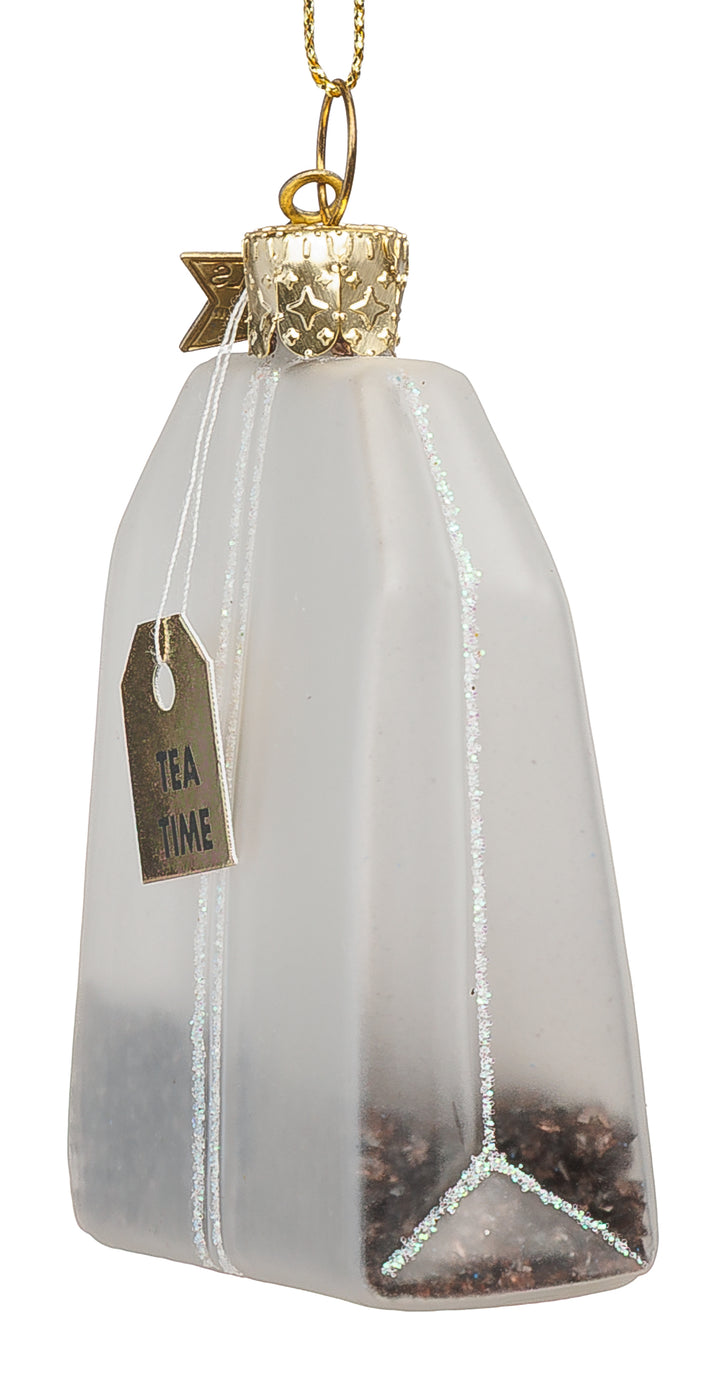 SIKORA Teebeutel besondere Weihnachtskugel aus Glas handbemalter Christbaumschmuck Deko Geschenk Figur Weihnachten Anhänger Ornament - Trend Line - BS094