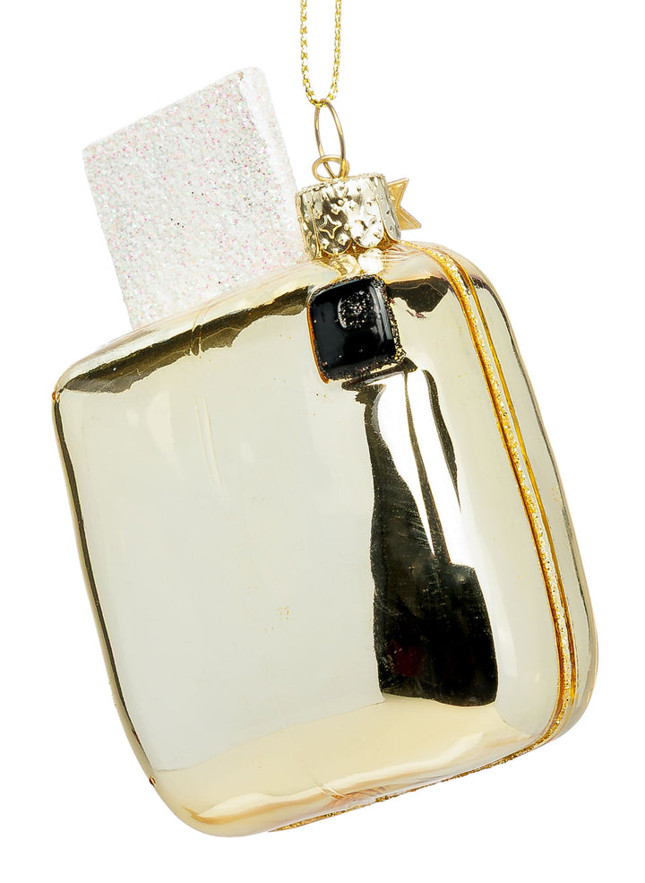 SIKORA Instant Cam besondere Weihnachtskugel Glas Kamera Christbaumschmuck Deko Fotograf Geschenk Figur Weihnachten Anhänger Ornament - Trend Line - BS1009