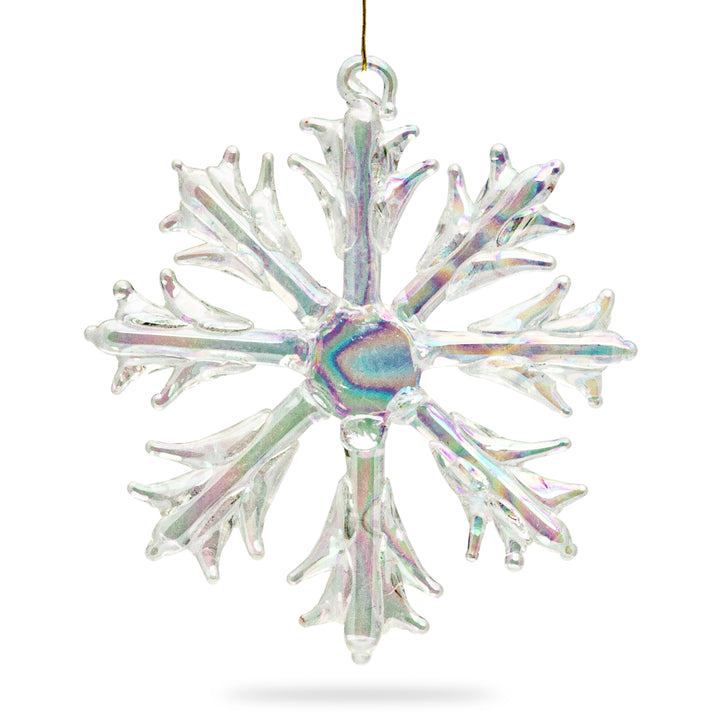 SIKORA BS131 Christbaumschmuck aus Glas Eiskristalle 3er Set D: 7cm