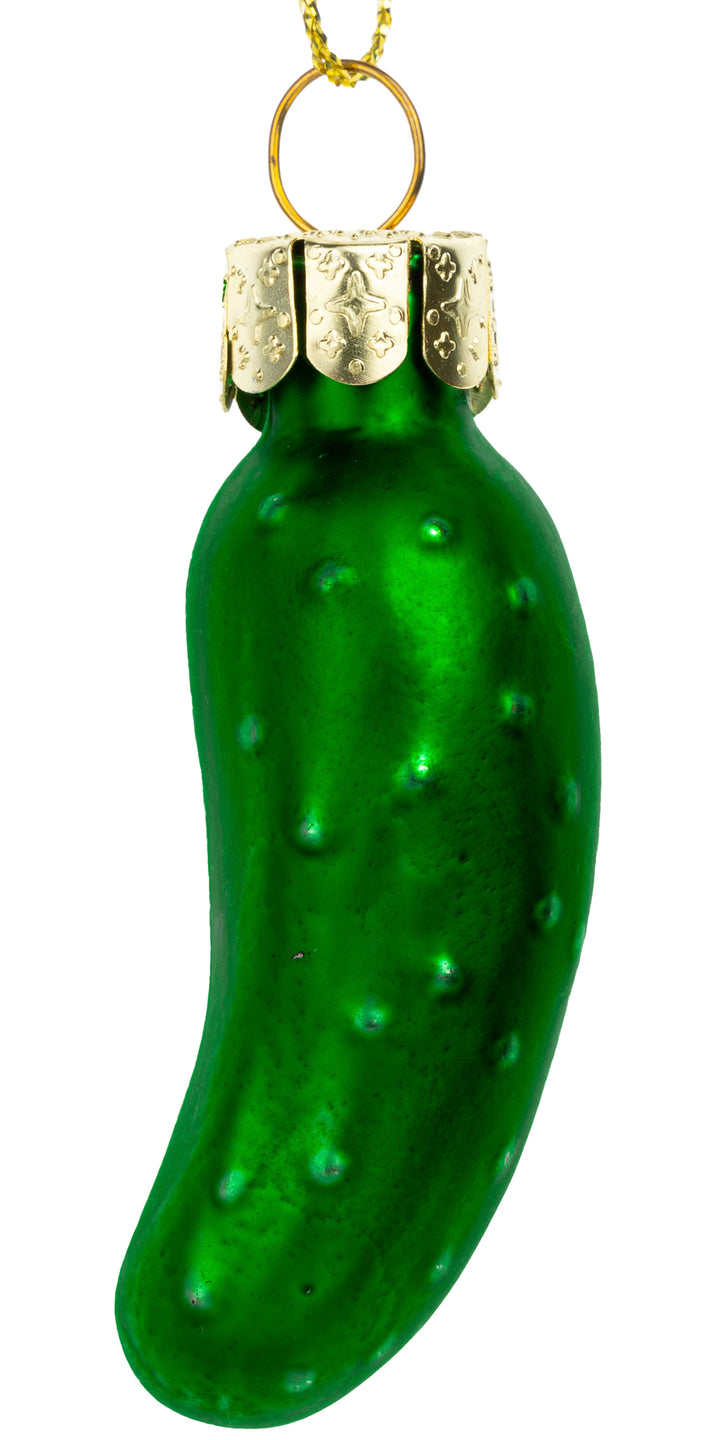 SIKORA BS227 Weihnachtsgurke Christbaumschmuck Glas Figur Weihnachtsbaum Anhänger