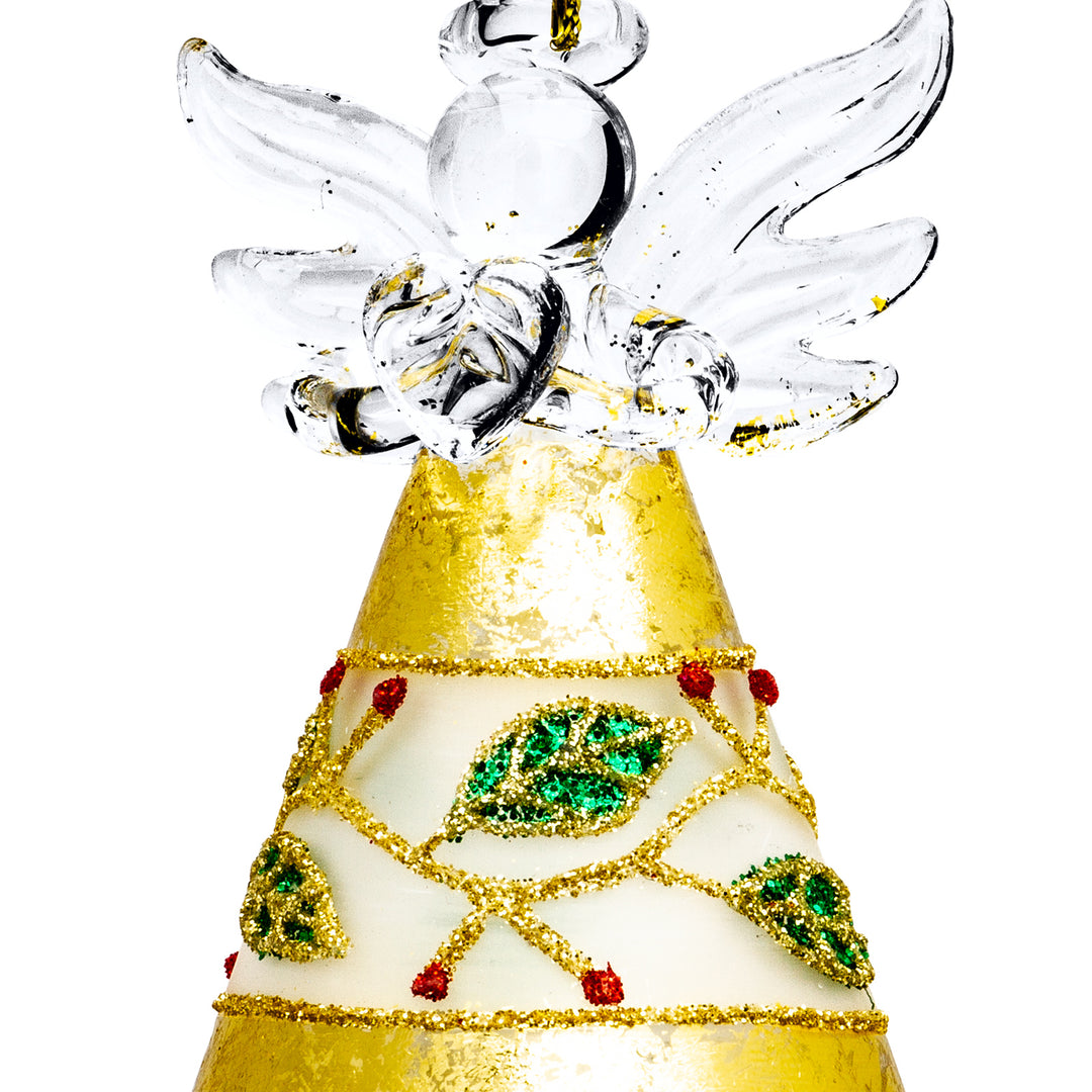 SIKORA BS344 Engel Christbaumschmuck Glas Figur Weihnachtsbaum Anhänger 3er Set