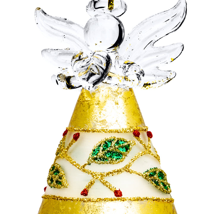 SIKORA BS344 Engel Christbaumschmuck Glas Figur Weihnachtsbaum Anhänger 3er Set