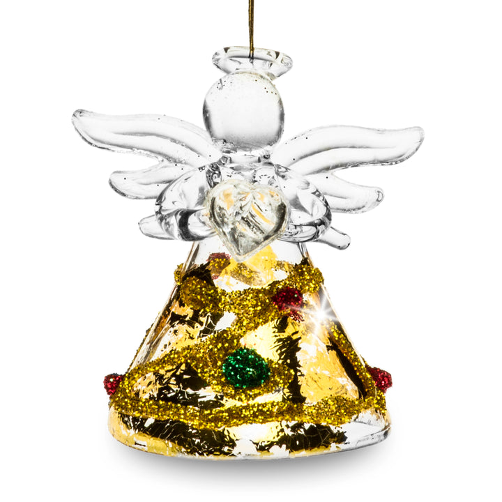 SIKORA BS344 Engel Christbaumschmuck Glas Figur Weihnachtsbaum Anhänger 3er Set