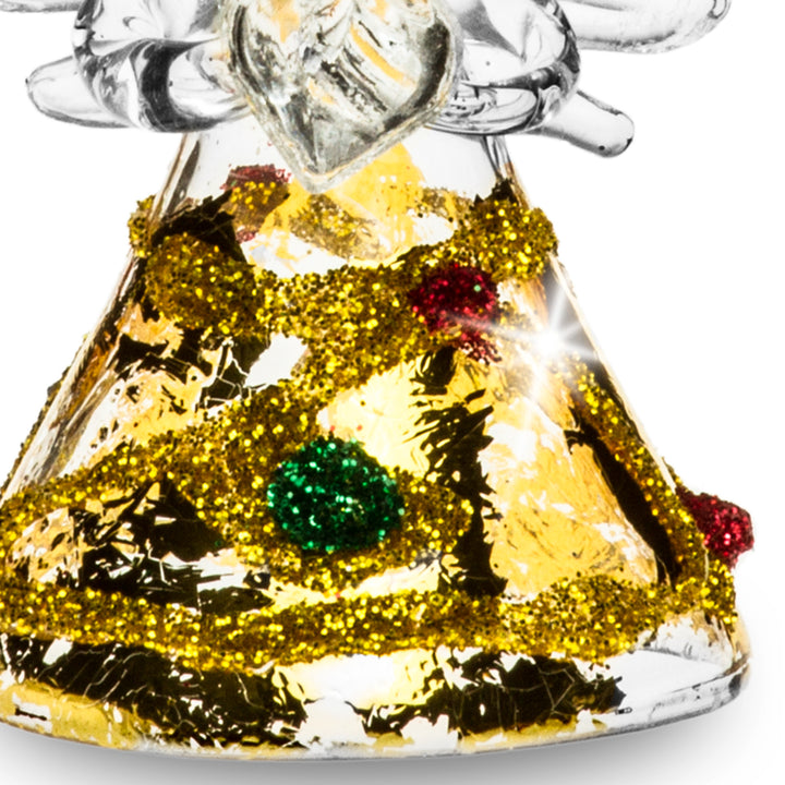 SIKORA BS344 Engel Christbaumschmuck Glas Figur Weihnachtsbaum Anhänger 3er Set