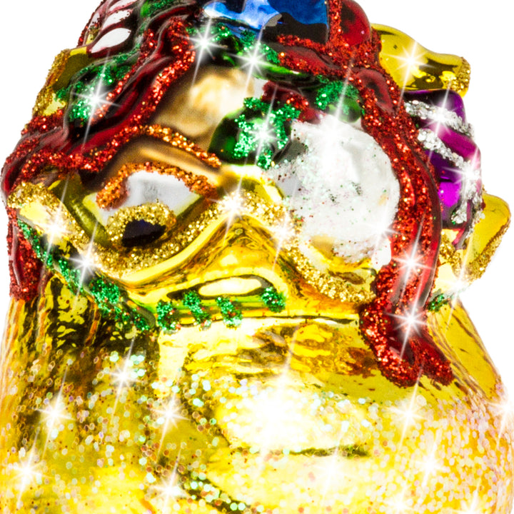SIKORA Geschenksack besondere Weihnachtskugel Glas Christbaumschmuck Deko Figur Weihnachten Anhänger Ornament - Trend Line - BS392