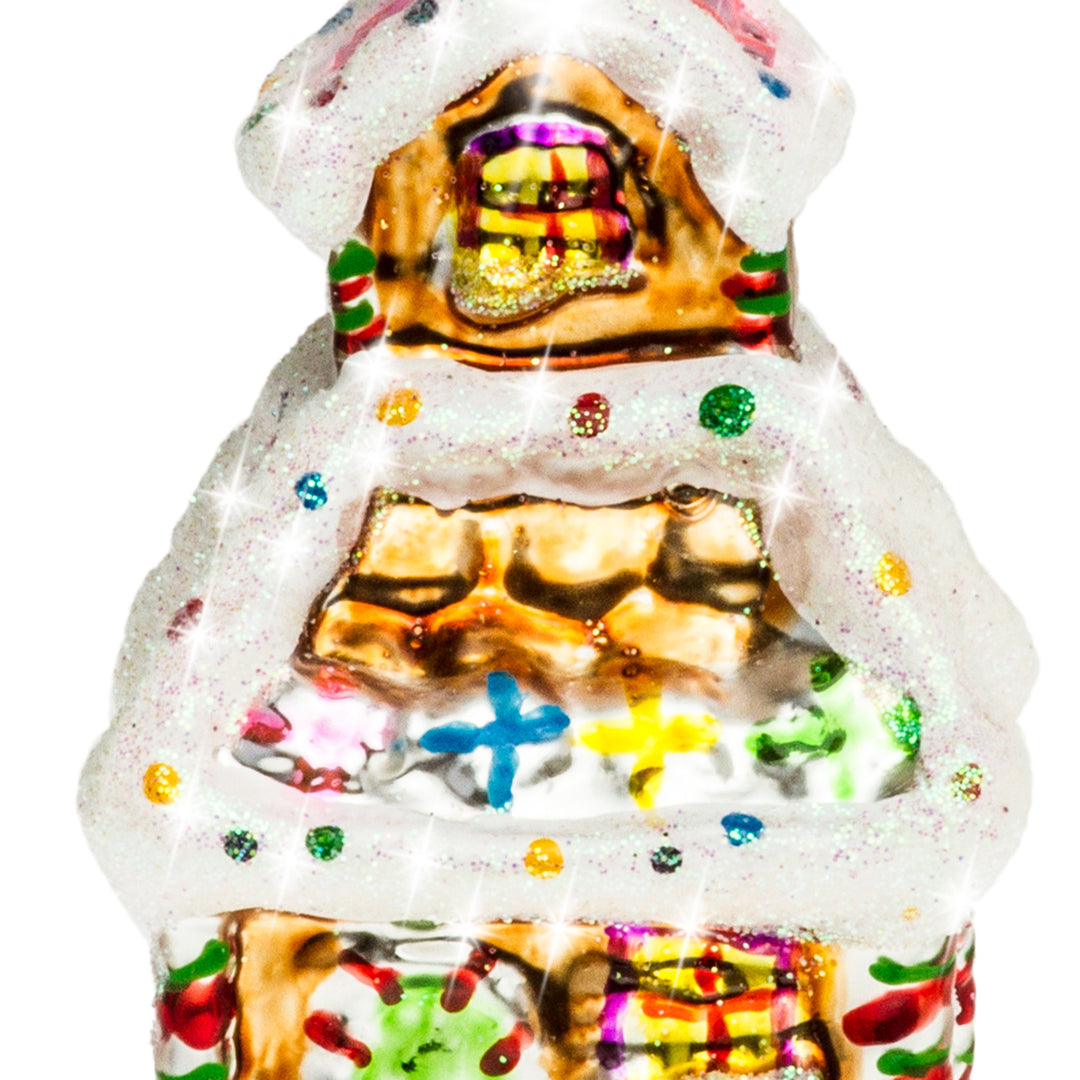 SIKORA besondere Weihnachtskugel Glas Christbaumschmuck Deko Figur Weihnachten Anhänger Ornament - Trend Line - BS443