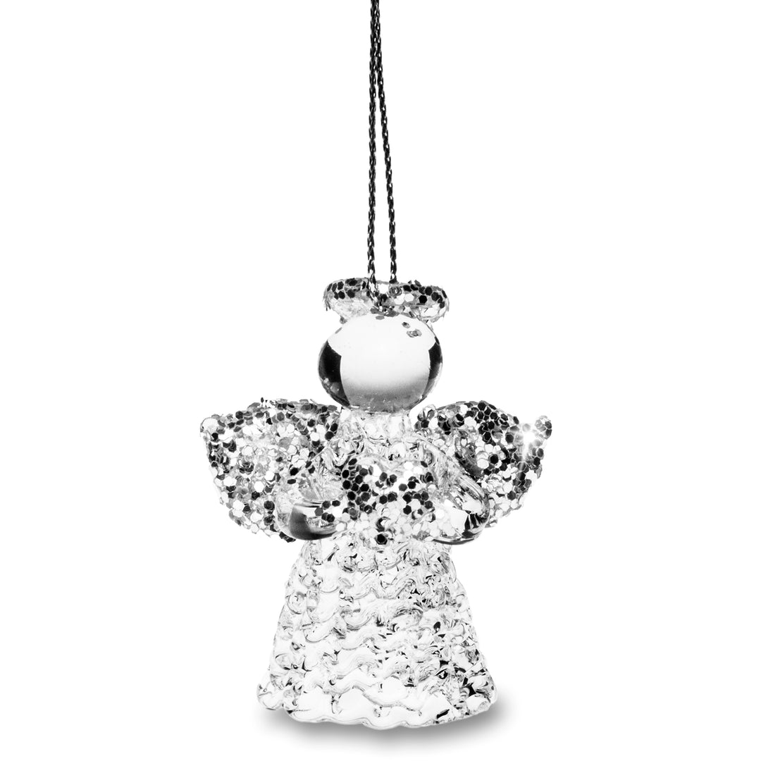 SIKORA BS406 Engel Christbaumschmuck Glas Figur Weihnachtsbaum Anhänger 3er Set