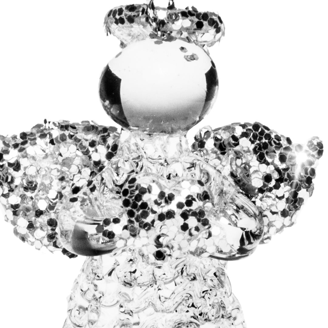 SIKORA BS406 Engel Christbaumschmuck Glas Figur Weihnachtsbaum Anhänger 3er Set