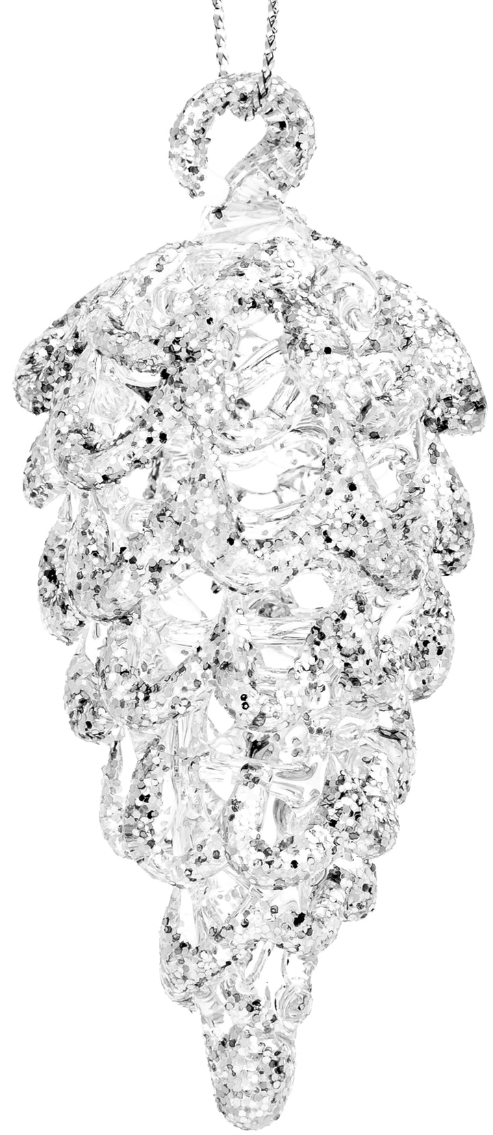 SIKORA BS615 Glas Tannenzapfen Christbaumschmuck Glas Figur Weihnachtsbaum Anhänger 3er Set