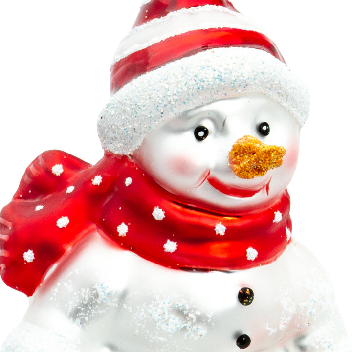 Schneemann mit Snowboard No.714