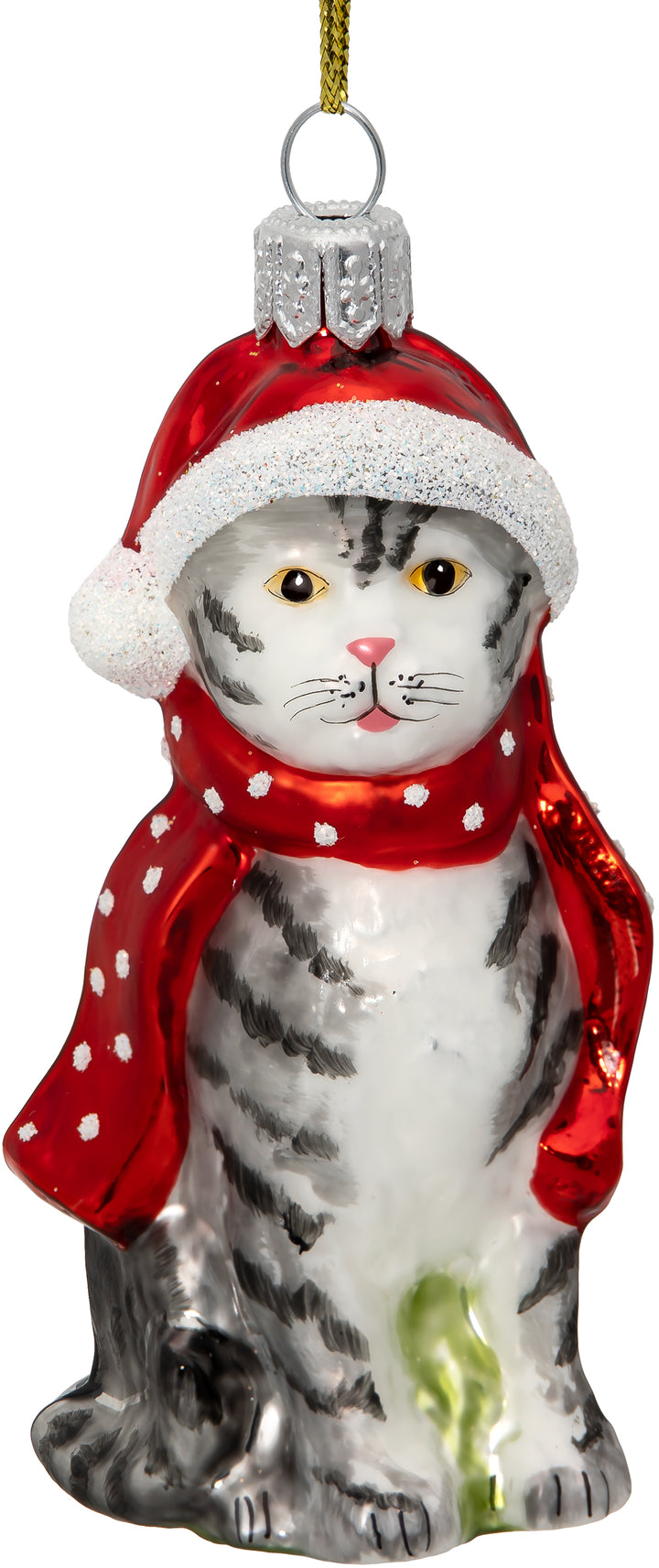 Katze mit Weihnachtsmütze No.734