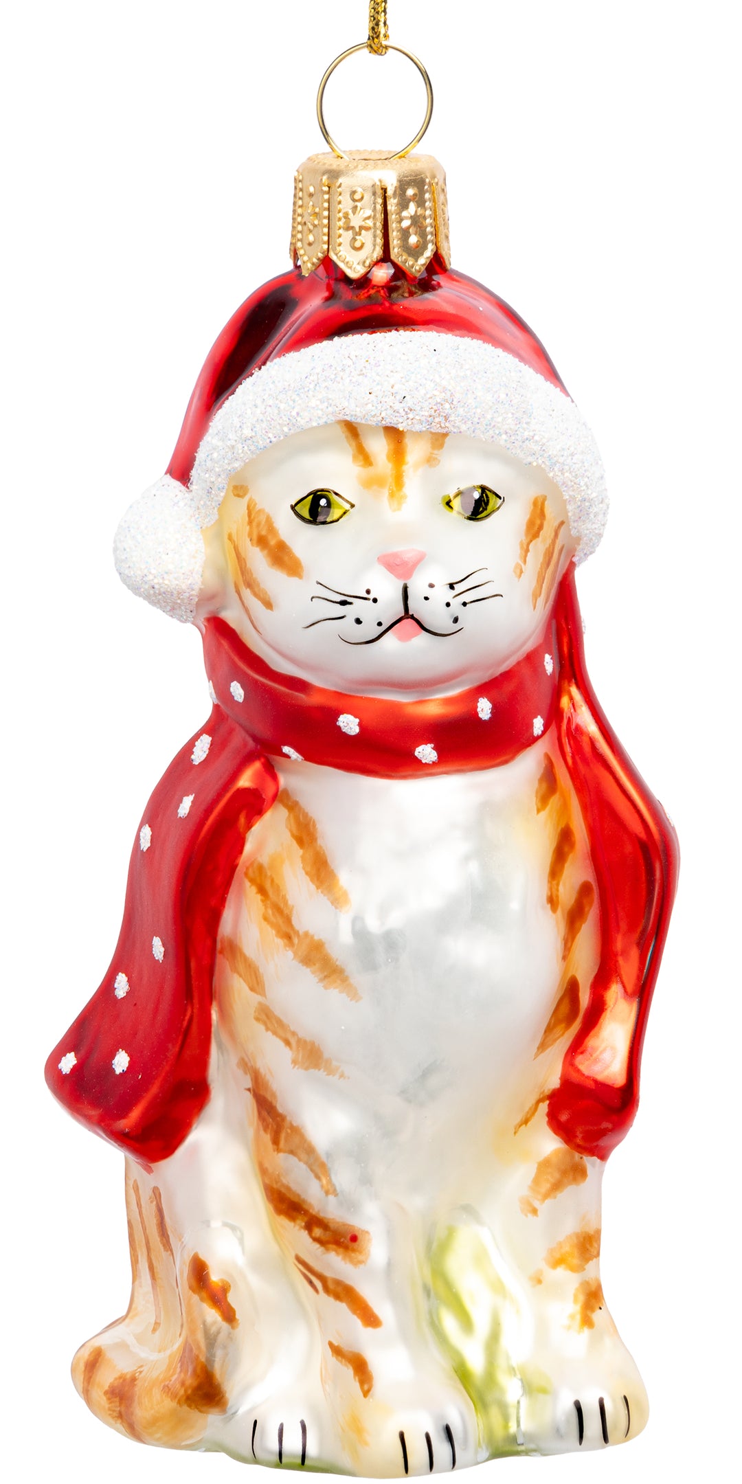 Katze mit Weihnachtsmütze No.768