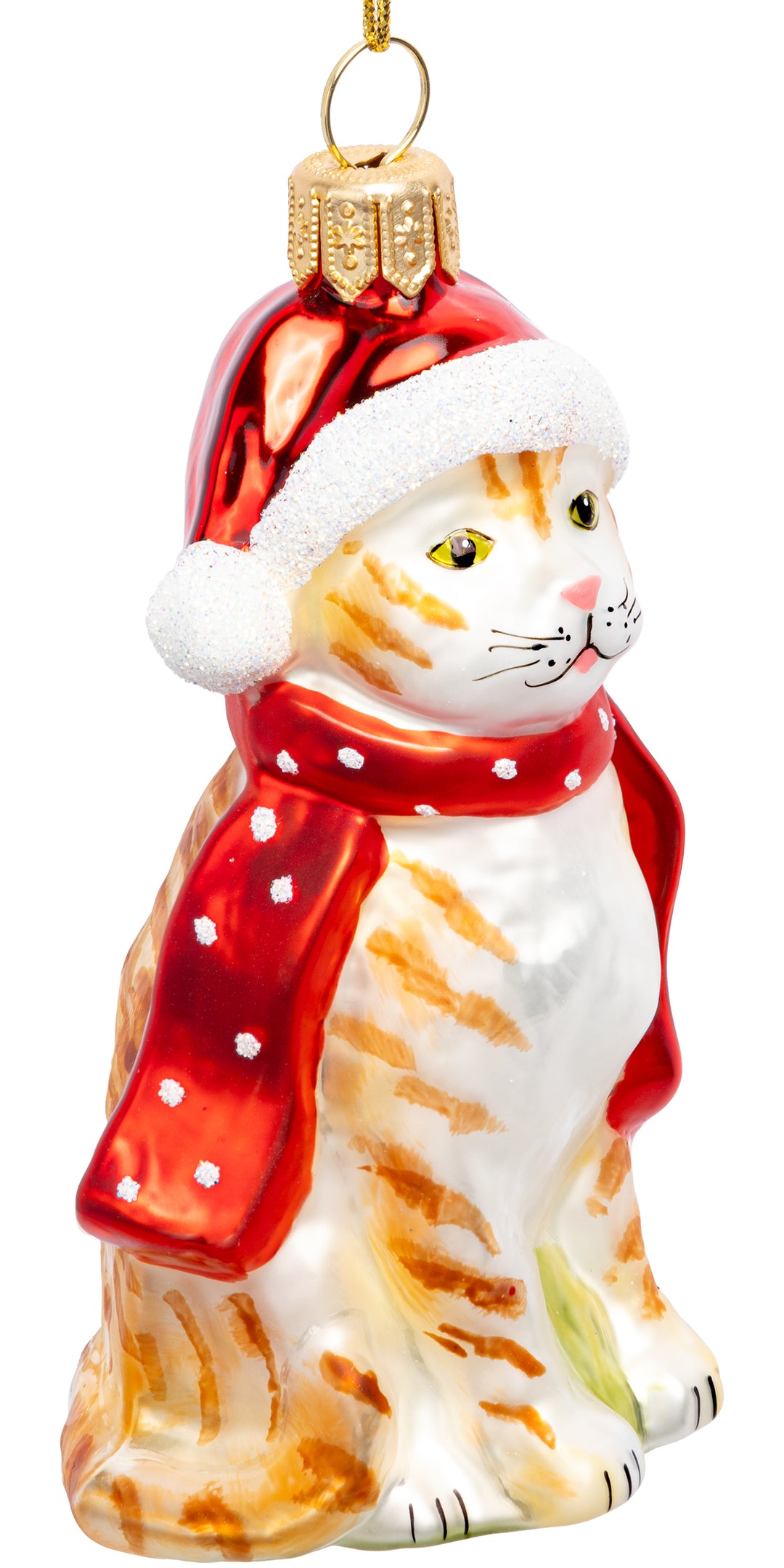 Katze mit Weihnachtsmütze No.768