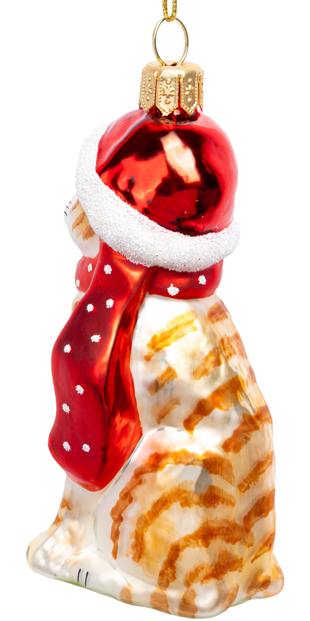 Katze mit Weihnachtsmütze No.768