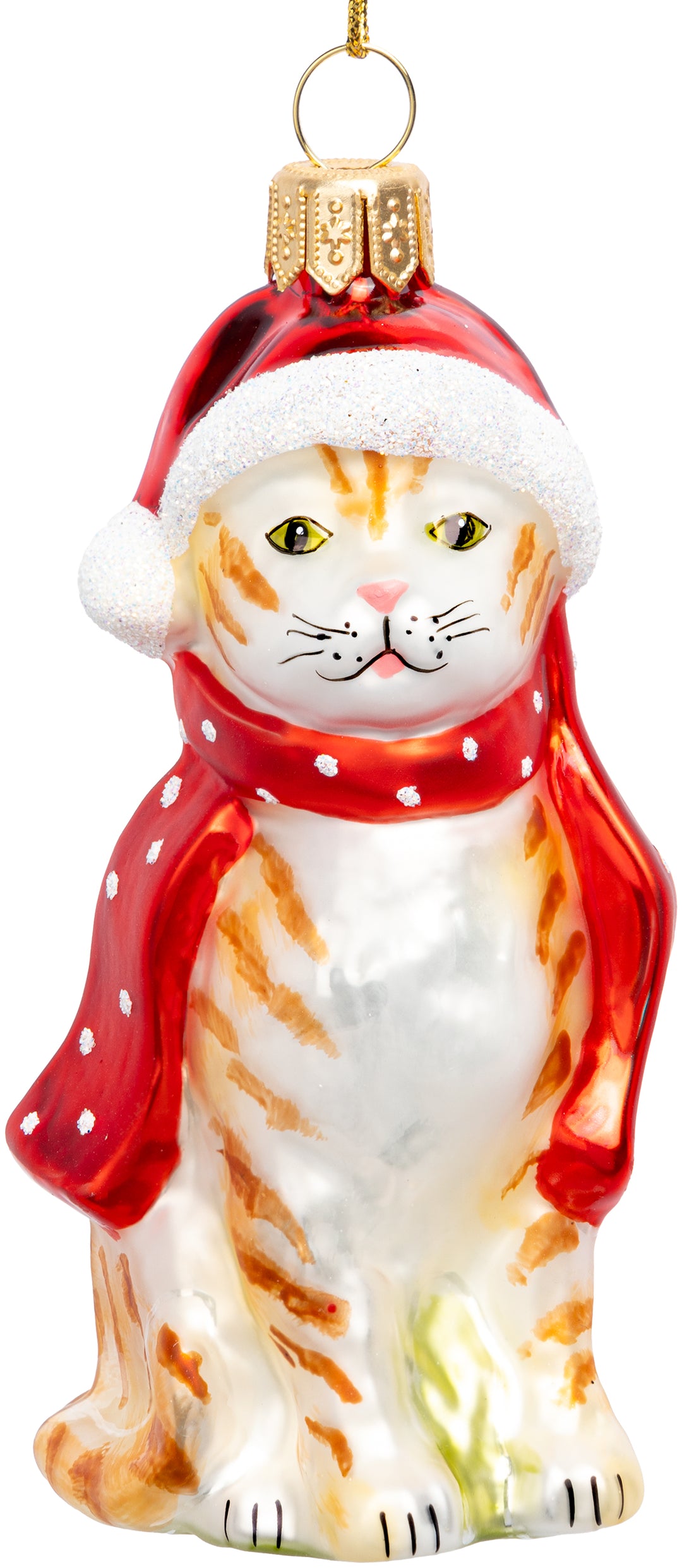 Katze mit Weihnachtsmütze No.734