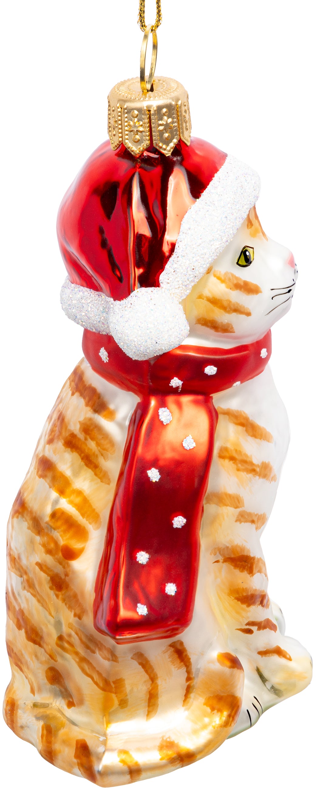 Katze mit Weihnachtsmütze No.734