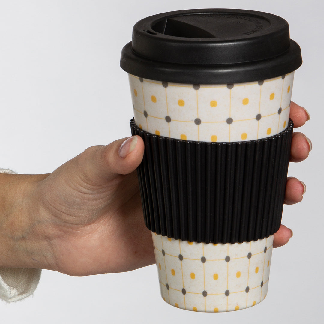 SIKORA CUP3 Coffee to Go Becher 400ml aus nachhaltiger Bambusfaser