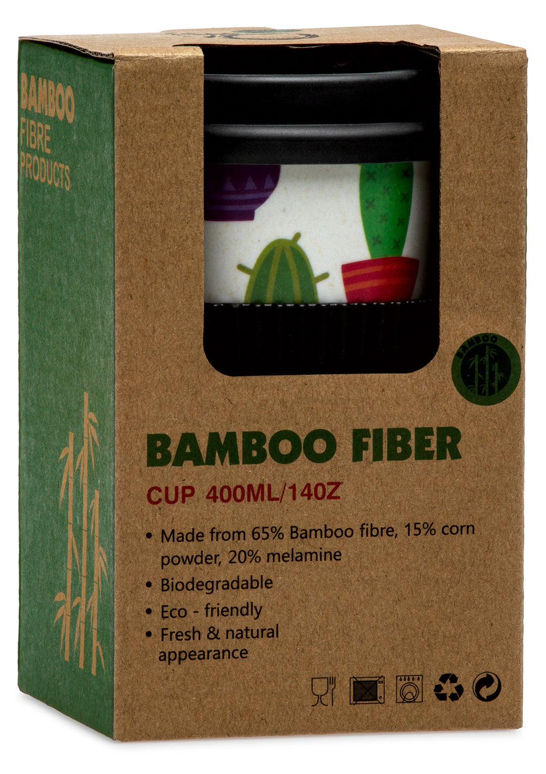 SIKORA CUP3 Coffee to Go Becher 400ml aus nachhaltiger Bambusfaser
