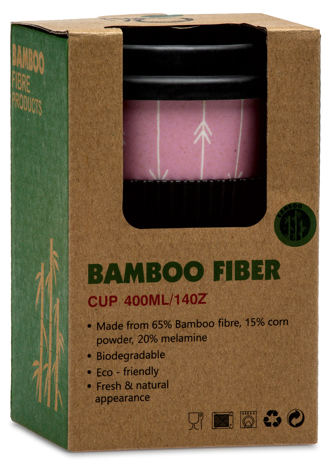 SIKORA CUP3 Coffee to Go Becher 400ml aus nachhaltiger Bambusfaser