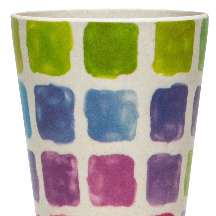 SIKORA CUP1 4er Set Trink- und Saftbecher 400ml aus nachhaltiger Bambusfaser