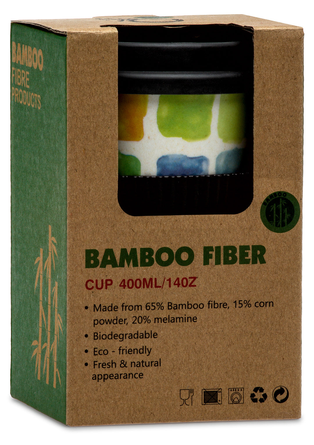 SIKORA CUP3 Coffee to Go Becher 400ml aus nachhaltiger Bambusfaser